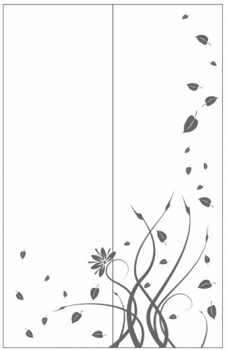 Пескоструйный рисунок Цветы 1174